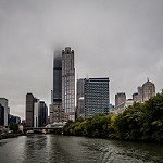 Skyline in the clouds