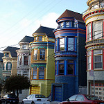 Painted Victorian Houses, Haight, Haight-Ashbury