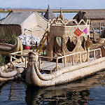 Boats at Lake Titicaca