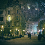 Snowfall in Ljubljana