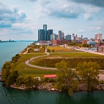 River Walk along the Detroit River