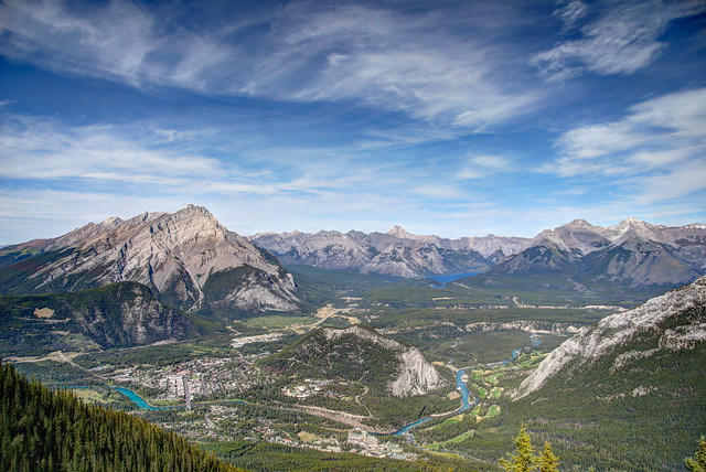 At top of Sulpher Mountain
