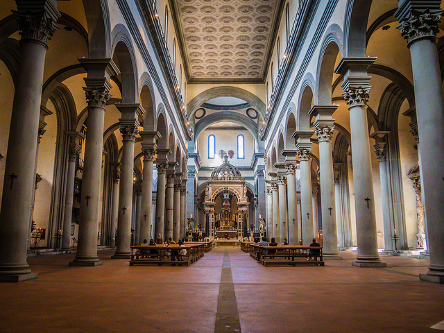 Interior Santo Spirito, Florence